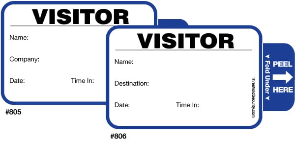 Stock Small TAB-Expiring Badges - Style 806/805