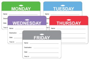 Day of the Week badges - Weekday Pack