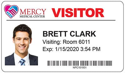 visitor badge
