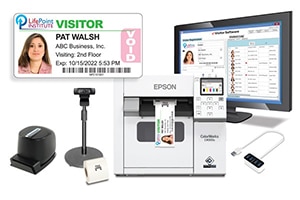 eVisitor Color Photo Package with Epson Printer