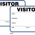 Style 705A/717 - Visitor Badge Sign-In Book