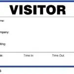 Style 705 - Visitor Badge Sign-In Book