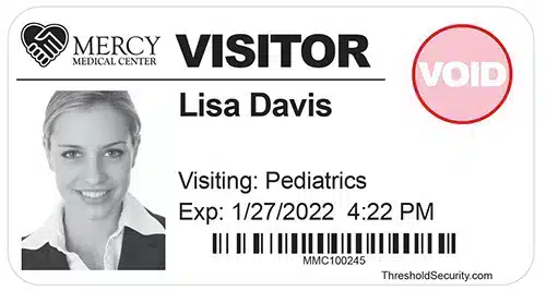 TANDEM DOT-Expiring Visitor Badges is VOID