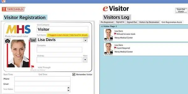 eVisitor Software Flag Alerts