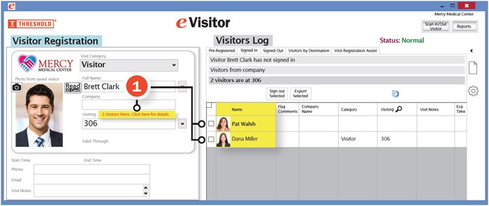 Room-Track, eVisitor Visitor Management