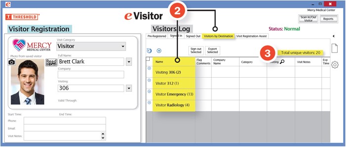 Room-Track, eVisitor Visitor Management