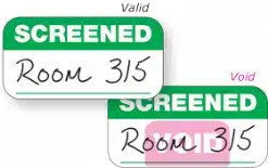 Expiring Screened Sticker