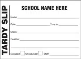 Improve School Security with Tardy Slips: Tracking Student Punctuality