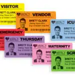 4" NON-Expiring Color Visitor Badges