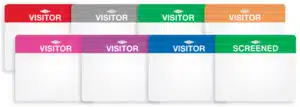 Stock Disposable Badge Tags - Preprinted