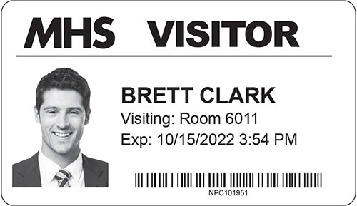 visitor badge, visitor management