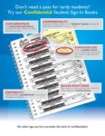 Confidential Student Sign-In Books