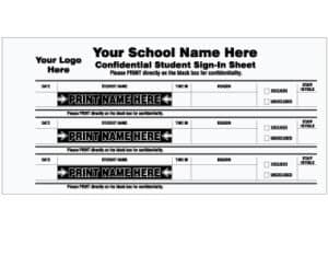 Student Sign-in books