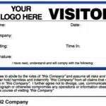 Visitor Agreement Badges - Style 782