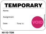 Stock Small Dot-Expiring Badges - Style 811D-TEM