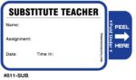 Stock Small TAB-Expiring Badges - Style 811-SUB
