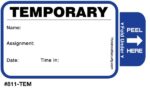 Stock Small TAB-Expiring Badges - Style 811-TEM