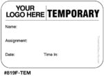 Custom Small FULL-Expiring Badges - Style 819F-TEM