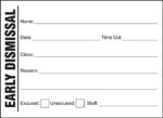 Stock Early Dismissal Slips