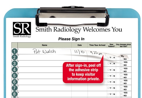 Patient Sign-In Log