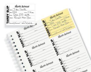 Tardy Slip Book