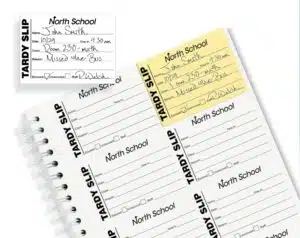 Tardy Slip Book