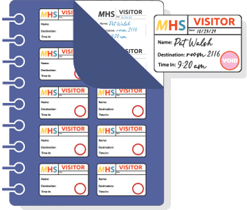dot expiring visitor sign in book