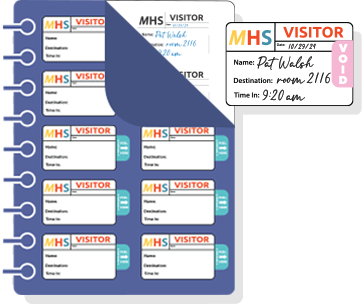 TAB-Expiring visitor sign in book