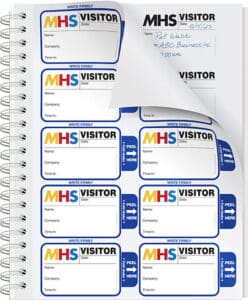 Visitor Badge Sign-In Book