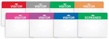 Visitor Badge Accessories; Badge Tags