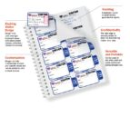 TAB-Expiring Visitor Badge Sign-In Book for Healthcare Facilities