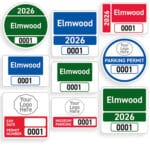Parking Decals for parking documentation