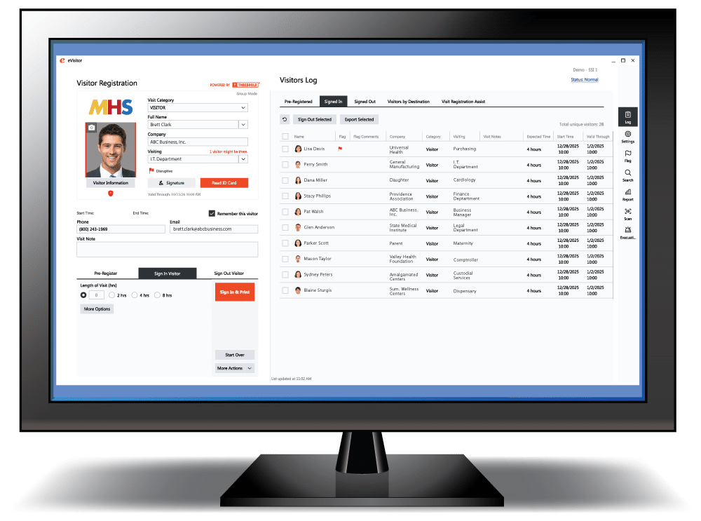 eVisitor Software for Visitor Management, visitor management system, visitor sign in system, visitor management software