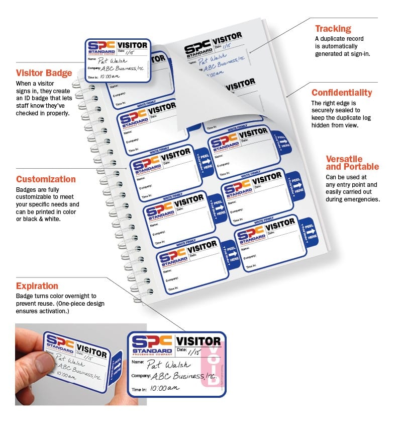 TAB-Expiring Visitor Sign-In Book