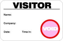 DOT-Expiring Visitor Badge